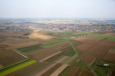 Aerial photograpy of Hœrdt in the state Bas-Rhin, France