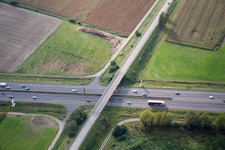 Oblique view of Vendenheim in the state Bas-Rhin, France