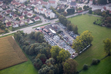 Vendenheim in the state Bas-Rhin, France seen from above