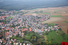 Oblique view of Weitbruch in the state Bas-Rhin, France
