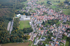 Gries in the state Bas-Rhin, France from above