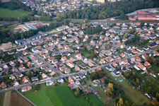 Aerial view of Bischwiller in the state Bas-Rhin, France