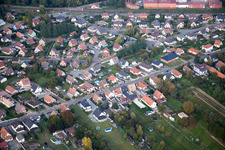 Aerial photograpy of Bischwiller in the state Bas-Rhin, France