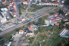 Bischwiller in the state Bas-Rhin, France from a drone