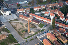 Aerial photograpy of Bischwiller in the state Bas-Rhin, France