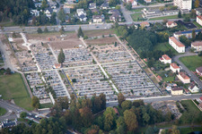 Oblique view of Bischwiller in the state Bas-Rhin, France