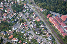 Bischwiller in the state Bas-Rhin, France out of the air