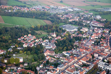 Bird's eye view of Bischwiller in the state Bas-Rhin, France