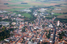 Drone recording of Bischwiller in the state Bas-Rhin, France
