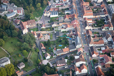 Aerial photograpy of Bischwiller in the state Bas-Rhin, France