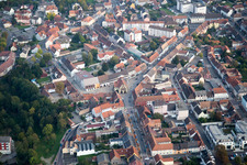 Oblique view of Bischwiller in the state Bas-Rhin, France