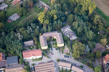 Bischwiller in the state Bas-Rhin, France from the plane