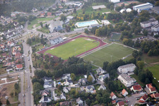Drone image of Bischwiller in the state Bas-Rhin, France