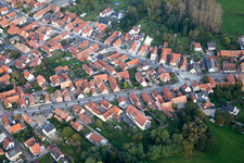 Aerial photograpy of Oberhoffen-sur-Moder in the state Bas-Rhin, France