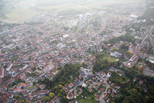 Bischwiller in the state Bas-Rhin, France from a drone