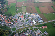 Oblique view of Bischwiller in the state Bas-Rhin, France