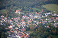 Aerial photograpy of Schirrhoffen in the state Bas-Rhin, France