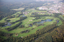 Oblique view of Golf course in Soufflenheim in the state Bas-Rhin, France