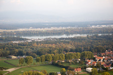 Oblique view of Fort-Louis in the state Bas-Rhin, France