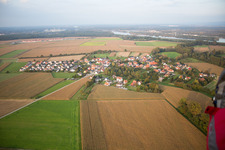 Aerial photograpy of Neuhaeusel in the state Bas-Rhin, France