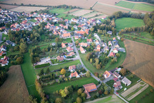 Neuhaeusel in the state Bas-Rhin, France out of the air