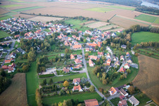 Neuhaeusel in the state Bas-Rhin, France from the plane