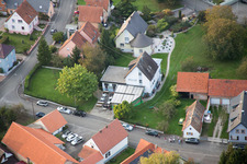 Neuhaeusel in the state Bas-Rhin, France from the drone perspective
