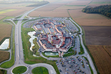 Style outlet center in Roppenheim in the state Bas-Rhin, France from above