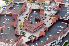 Oblique view of Building of the shopping center Roppenheim The Style Outlets in Roppenheim in Grand Est, France