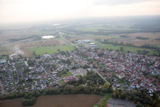 Aerial photograpy of Beinheim in the state Bas-Rhin, France