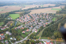 Aerial photograpy of Beinheim in the state Bas-Rhin, France
