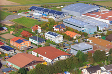 Gereutäcker industrial estate with HGGS LaserCUT GmbH & Co. KG and FENNEK in Hatzenbühl in the state Rhineland-Palatinate, Germany