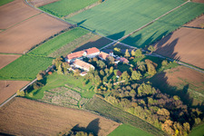 Workshop for Assisted Living of hidden Talents GmbH in the district Haftelhof in Schweighofen in the state Rhineland-Palatinate, Germany seen from above