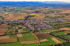 Bahnhofstrasse from the south in Steinfeld in the state Rhineland-Palatinate, Germany