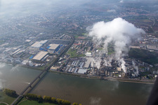 Aerial photograpy of Worms in the state Rhineland-Palatinate, Germany