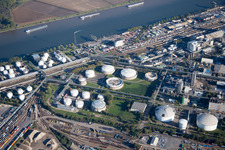 Tank of BASF in Ludwigshafen am Rhein in the state Rhineland-Palatinate