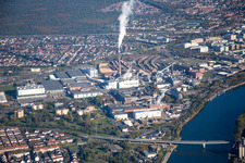 Building and production halls on the premises of SCA HYGIENE PRODUCTS GmbH in the district Waldhof in Mannheim in the state Baden-Wurttemberg, Germany