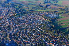 Friedenstraße from the south in Lorsch in the state Hesse, Germany