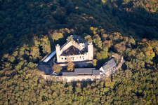 Ruins and vestiges of the former castle and fortress Schloss Auerbach in the district Alsbach in Alsbach-Haehnlein in the state Hesse