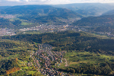 From the northeast in the district Selbach in Gaggenau in the state Baden-Wuerttemberg, Germany