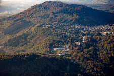 Aerial photograpy of District Ebersteinburg in Baden-Baden in the state Baden-Wuerttemberg, Germany