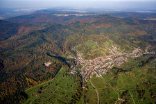 From the southwest in the district Michelbach in Gaggenau in the state Baden-Wuerttemberg, Germany