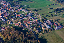 Aerial photograpy of District Freiolsheim in Gaggenau in the state Baden-Wuerttemberg, Germany
