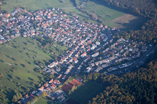 Aerial photograpy of District Schöllbronn in Ettlingen in the state Baden-Wuerttemberg, Germany