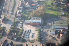 Drone image of Soultz-sous-Forêts in the state Bas-Rhin, France
