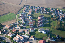 Drone recording of Soultz-sous-Forêts in the state Bas-Rhin, France