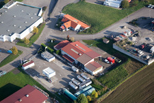 Oblique view of Hohwiller in the state Bas-Rhin, France