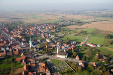 Rittershoffen in the state Bas-Rhin, France out of the air