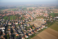 Aerial photograpy of Hatten in the state Bas-Rhin, France