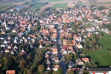 Village view in Hatten in the state Bas-Rhin, France